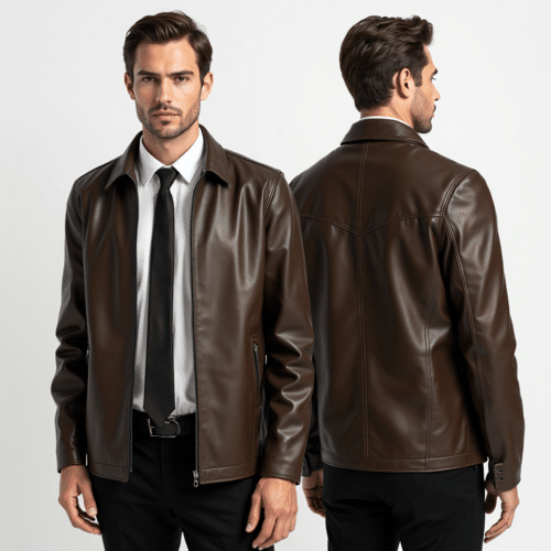men's brown leather jacket 1 men's brown leather jacket