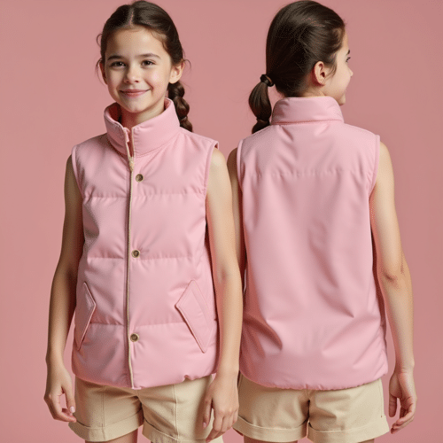 pink sleeveless puffer vest for kids 1 pink sleeveless puffer vest for kids
