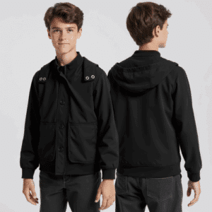youth black hooded jacket