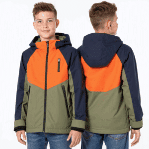 color block boys outdoor jacket