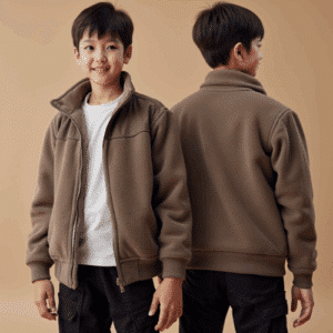 brown fleece jacket for boys