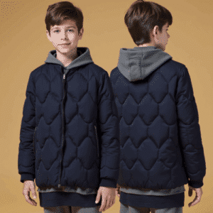kids quilted jacket with zipper