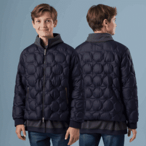 Youth padded jacket with circular quilting