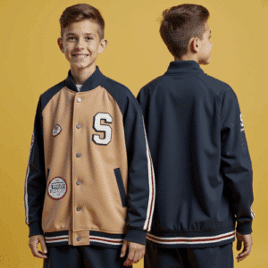 two-tone youth varsity jacket