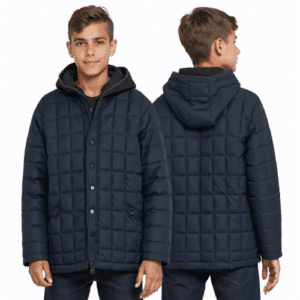 navy quilted jacket for boys