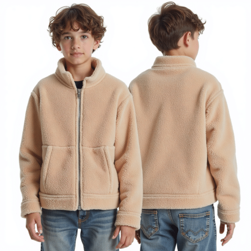 Children's Zip-Up Fleece Jacket 1 children's zip-up fleece jacket