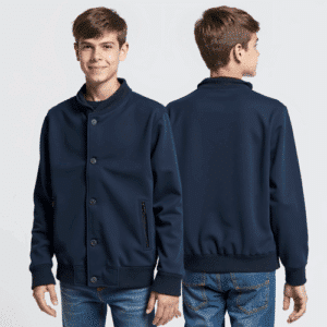 youth navy bomber jacket stand collar