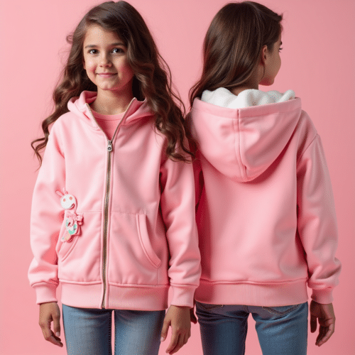 pink kids zip hoodie bunny keychain - Cozy Kids Zip Hoodie 1 pink kids zip hoodie bunny keychain