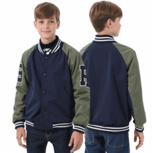 youth navy olive raglan jacket